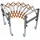 bora tool Bora Portamate PM-2700 Verstellbare Förderrolle, Orange/Abendrot im Zickzackmuster (Sunset Chevron)
