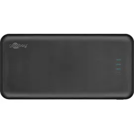 goobay Slimline Power-Bank 10.000mAh black - Schwarz