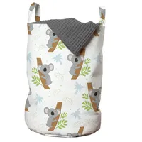 ABAKUHAUS Kindergarten Wäschesack, Lustige Childish Koala, Wäschekorb mit Griffen