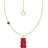 Thomas Sabo Kette mit Anhänger Goldbär Gold/Rot/Weiß