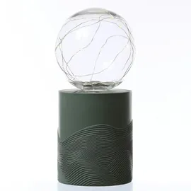 MARELIDA LED Solar Tischlampe GLOW - Kugelleuchte mit Sockel - warmweiße LED - H: 27cm - ...