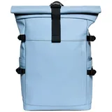 MIRROSI Rucksack Damen- und Herren-Tagesrucksack, großes Volumen XL: 19–25 L (32x48x14cm, Wasserdicht), aus hochwertigem Kunstleder, Rucksack, Daypack blau