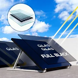sunniva Balkonkraftwerk Full Black Bifazial 500 W inkl. 500 W N-Typ Glas-Glas Bifacial Module