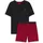 hugo underwear HUGO Shorty Aaron (Set, 2 tlg) aus Stretch-Baumwolle mit Stack-Logos, regular fit bunt|rot|schwarz XL (52)