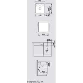 Blanco Dalago 5-F cafe + Excenterbetätigung