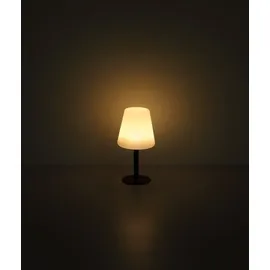 GLOBO Solarleuchte Metall Ø15 cm 8x RGBW LED inkl. IP44 schwarz matt