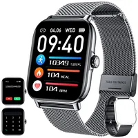 CanMixs Smartwatch für Android-Handys, iOS, wasserdichte Smartwatch für Damen und Herren (Annehmen/Tätigen von Anrufen), Sport-Digitaluhr, Fitness-Tracker, Herzfrequenz, Blutsauerstoff, Schlafmonitor,