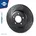 GRAPHITE DRILLED SLOTTED PLUS RT 1477-GL T5
