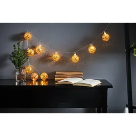 EGLO LED-Lichterkette Deko Kunststoff 130 cm Gold/Warmweiß