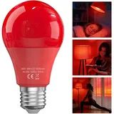 BrightArk 625nm Rotlichtlampe für den Schlaf, 100% Blaulichtblockierung, fördert die Melatoninproduktion, E27 9W LED Rotnachtslichtlampe für Babyzimmer, Schlaf, Lesen, Schlafzimmer