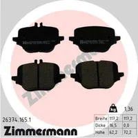 ZIMMERMANN Bremsbelagsatz, Scheibenbremse