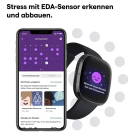 Fitbit Sense carbon/edelstahl graphit