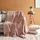 KARACA Ruby Stripe Wellsoft Doppel Decke, Rosa