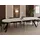 WFL GROUP Runder Ausziehtisch 100 x 77 x 100 cm beige