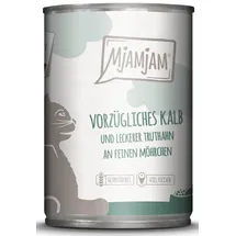 MjAMjAM vorzügliches Kalb & Truthahn an leckeren Möhrchen 6 x 400 g