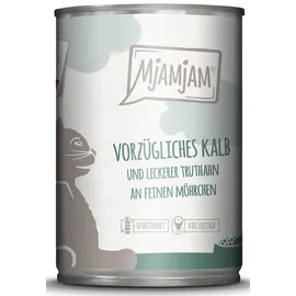 MjAMjAM vorzügliches Kalb & Truthahn an leckeren Möhrchen 6 x 400 g