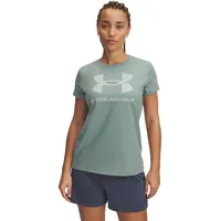 Under Armour Rival Logo Kurzarm-t-shirt - Silica Green Hydro