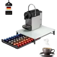 Bremermann Kaffeekapsel-Box,, Weiß, Metall, 31x7x40.5 cm, Küchen, Küchenmöbel, Küchenregale