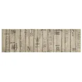 vidaXL Küchenteppich Waschbar Zaun 45x150 Cm Samt