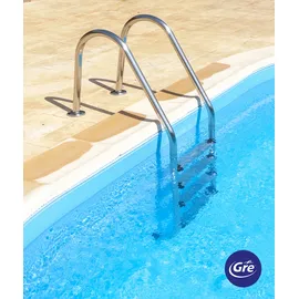 Gre Poolleiter grau 183 cm