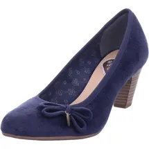 s.Oliver Damen Pumps mit Schleife mit Herzdetail, Blau 41 EU - 41 EU
