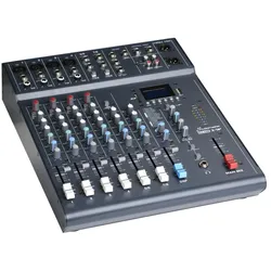 CLUB XS8+ 6 CH 8 IN MIXER+FX FUSSSCHALTER