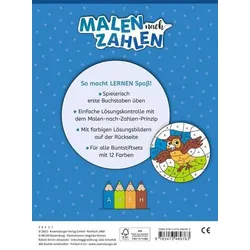 RAVENSBURGER 48976 Malen nach Zahlen, Vorschule: Erste Buchstaben