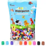 luxuskollektion 10mm Bügelperlen Set Weihnachten 1000 Stück transparent