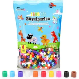 luxuskollektion 10mm Bügelperlen Set Weihnachten 1000 Stück transparent