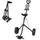lifezeal COSTWAY Golftrolley Golfwagen mit Anzeigetafel, Golf Push Cart Golfcaddy schwarz