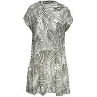 s.Oliver Blusenkleid mit Blätterdruck Grün 38