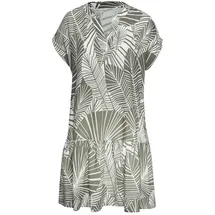 s.Oliver Blusenkleid mit Blätterdruck Grün 38