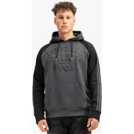 Lonsdale Kapuzenpullover Sweatshirt Grau/Schwarz M