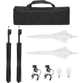 vidaXL Fotostudio-Set mit Beleuchtung, Hintergrund und Reflektor