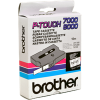 Brother Beschriftungsband TX-131 schwarz auf transparent 1,2cm x 15m