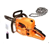 Benzin-Kettensäge 52 cm3, neu, Gratisgeschenke, 12000 U/min