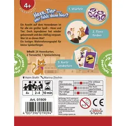 AMIGO Spiel Hexe,Tier ... wer fehlt denn hier? 01909