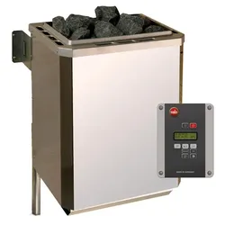 Weka Saunaofen-Set 6 inkl. 4,5 kW BioAktiv Ofen mit Dampfbad-Funktion, Saunasteine, Steuergerät