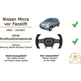 JUST SOUND best choice for caraudio Autoradio Einbaupaket Pioneer MVH-S320BT passend für Nissan Micra K12 | Bluetooth USB
