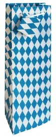 Flaschentragetasche Bayernraute blau/wei 1504-2600 37x12x8cm