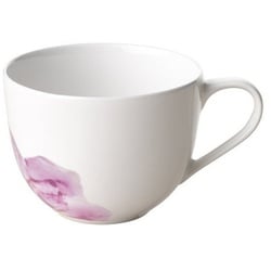 Villeroy & Boch Tasse Rose Garden Kaffeetasse, 160 ml, weiß/rosa, Porzellan rosa