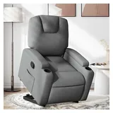 vidaXL Relaxsessel mit Aufstehhilfe Dunkelgrau Stoff