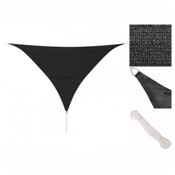 vidaXL Sonnensegel Sonnensegel Sonnenschutz Schattensegel HDPE Dreieckig 5x5x5 m Anthrazi schwarz