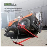 TRUTZHOLM Rasentraktor Rasentraktorheber 400kg 24mm Gewindestange Hebevorrichtung, 0 cm Schnittbreite, Artikel, Kugelgelagerte Kurbel,Stufenlos verstellbar rot