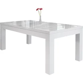 SalesFever Esstisch 180 x 75 x 90 cm hochglanz lackiert weiß