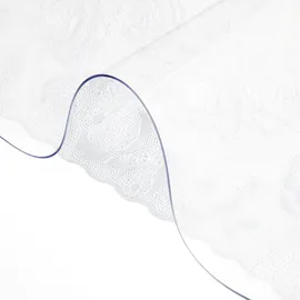 Vevor PVC Tischabdeckung 101,6 x 182,8 cm, 1,5 mm Dicker Transparenter Tischschutz, Rechteckige transparente Schreibtischunterlage, Wasserdicht Tischschutz PVC Folie für Büro-Kommode, Nachttisch