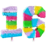 Pinata Zahl 16 bunt pastell
