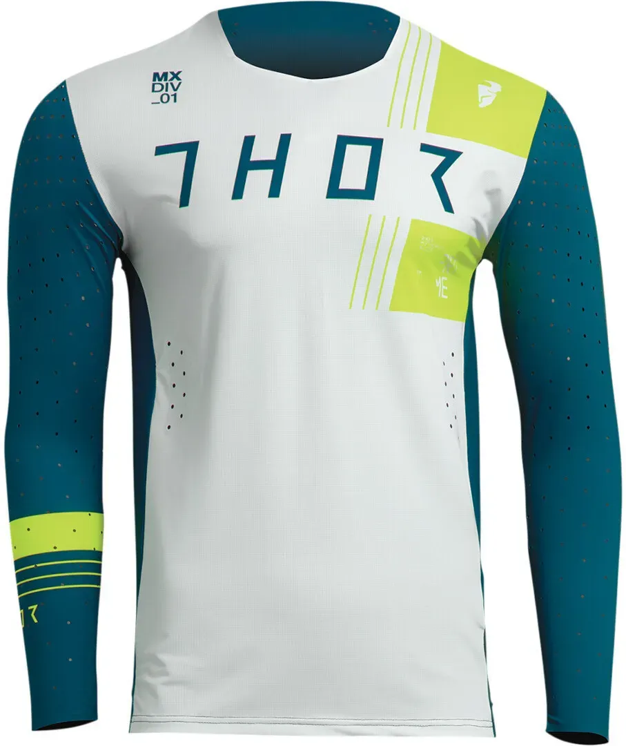 Thor Prime Strike Motorcross Jersey, groen, L Voorman