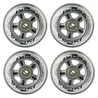 Nils Extreme Inliner Rollen, für Freizeit-Skating PU 80mm/82A 4 St. + Lager ABEC7 8 St. Nils