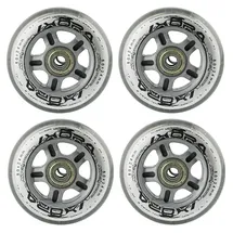 Nils Extreme Inliner Rollen, für Freizeit-Skating PU 80mm/82A 4 St. + Lager ABEC7 8 St. Nils